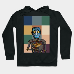 Discover NFT Character - RobotMask Pixel with Street Eyes on TeePublic Hoodie